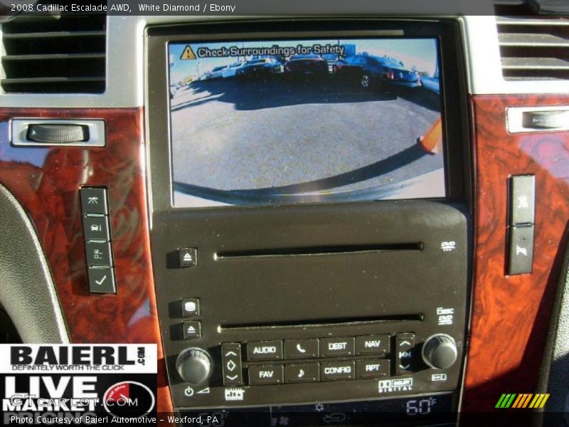 White Diamond / Ebony 2008 Cadillac Escalade AWD