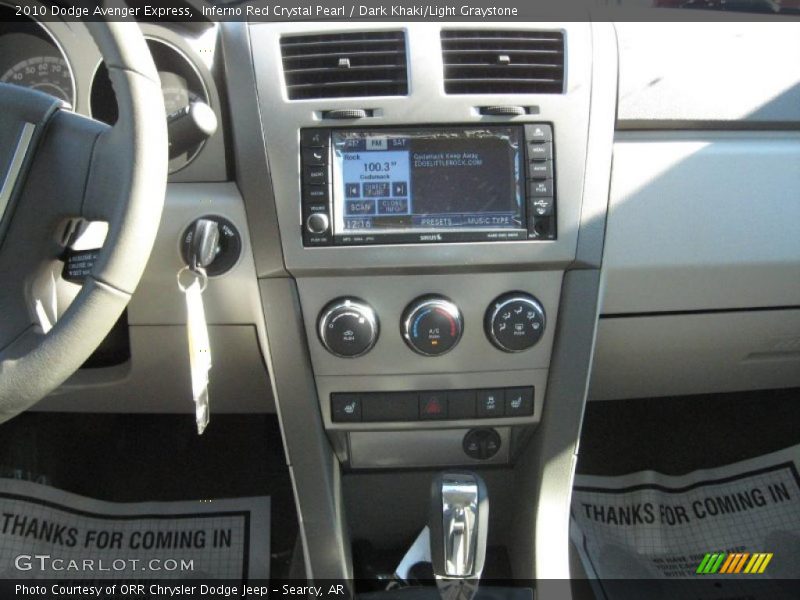 Inferno Red Crystal Pearl / Dark Khaki/Light Graystone 2010 Dodge Avenger Express