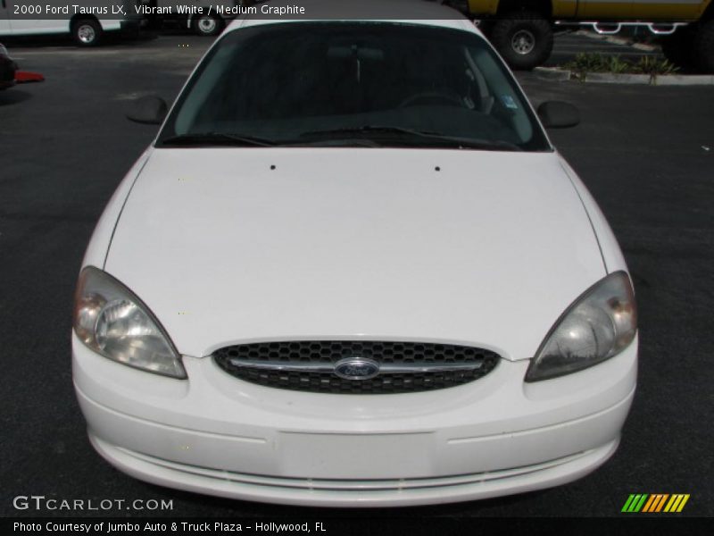 Vibrant White / Medium Graphite 2000 Ford Taurus LX