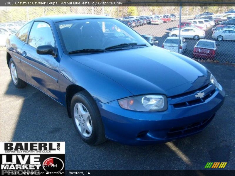 Arrival Blue Metallic / Graphite Gray 2005 Chevrolet Cavalier Coupe