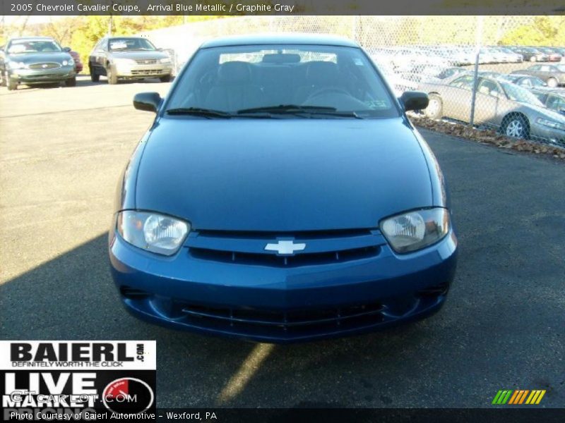Arrival Blue Metallic / Graphite Gray 2005 Chevrolet Cavalier Coupe