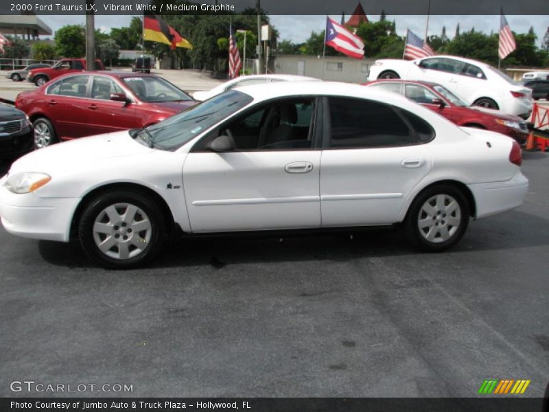 Vibrant White / Medium Graphite 2000 Ford Taurus LX
