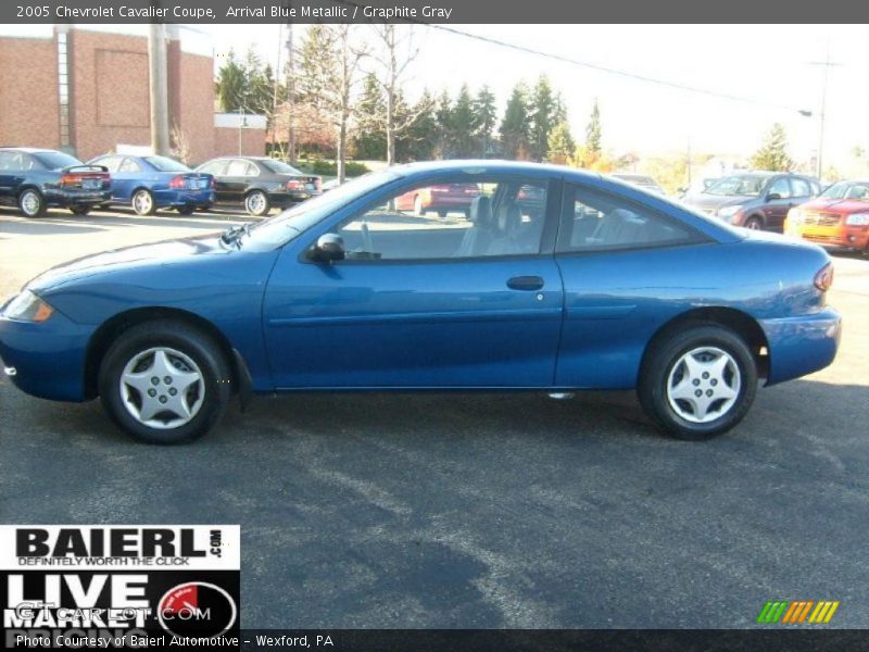 Arrival Blue Metallic / Graphite Gray 2005 Chevrolet Cavalier Coupe