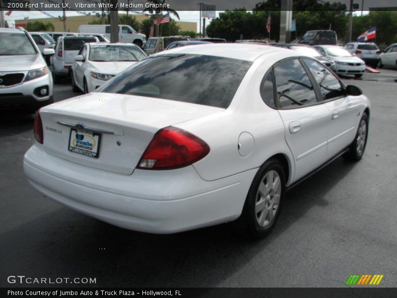 Vibrant White / Medium Graphite 2000 Ford Taurus LX