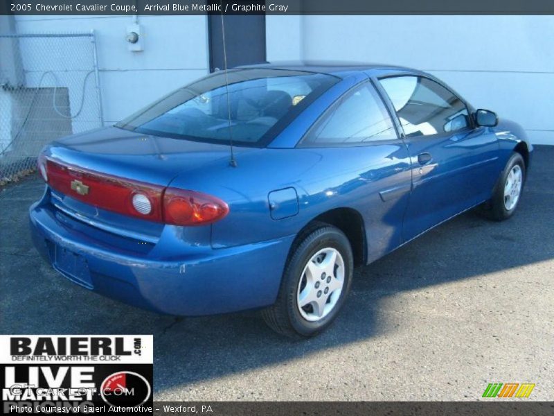 Arrival Blue Metallic / Graphite Gray 2005 Chevrolet Cavalier Coupe
