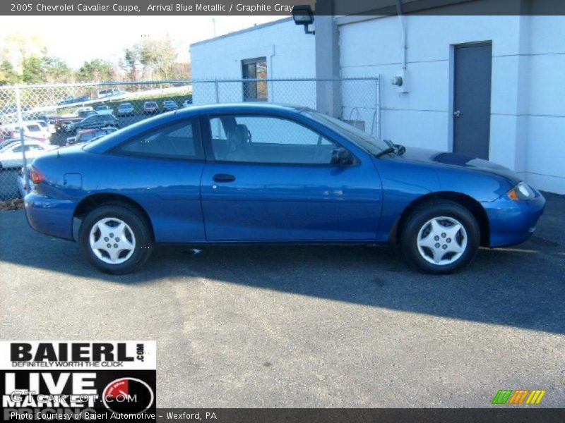 Arrival Blue Metallic / Graphite Gray 2005 Chevrolet Cavalier Coupe