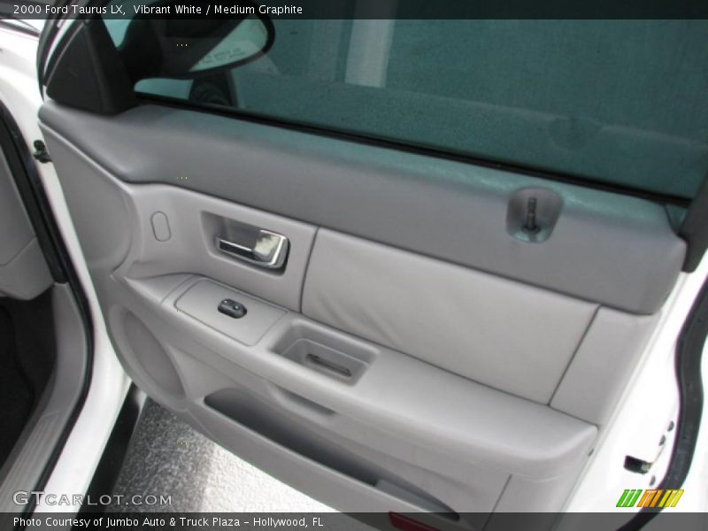 Vibrant White / Medium Graphite 2000 Ford Taurus LX