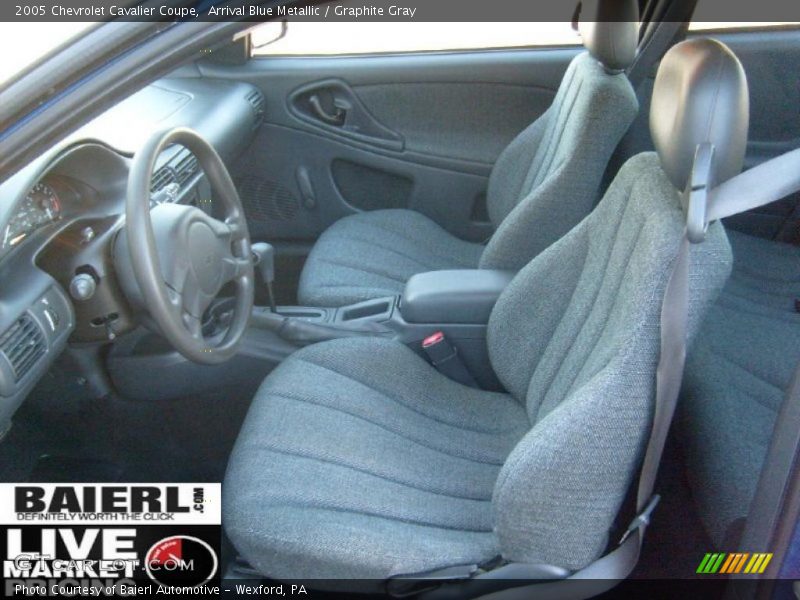 Arrival Blue Metallic / Graphite Gray 2005 Chevrolet Cavalier Coupe