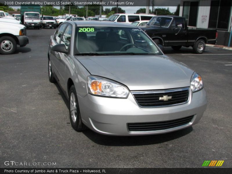 Silverstone Metallic / Titanium Gray 2008 Chevrolet Malibu Classic LS Sedan