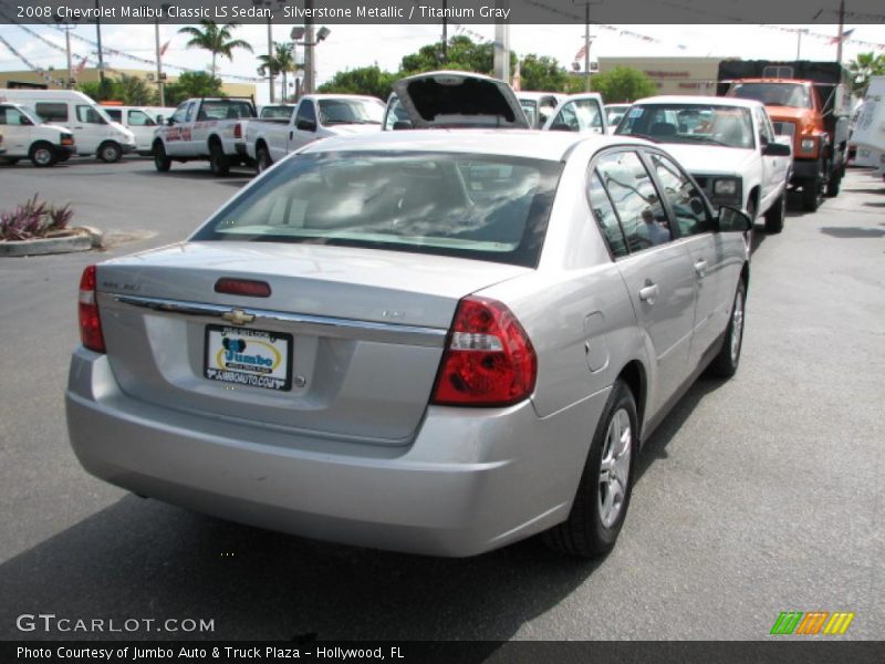 Silverstone Metallic / Titanium Gray 2008 Chevrolet Malibu Classic LS Sedan