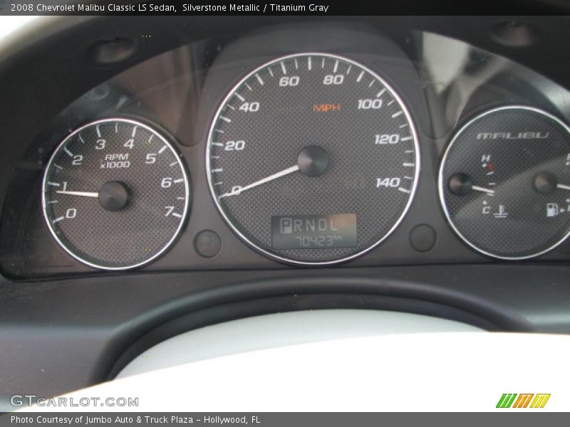 Silverstone Metallic / Titanium Gray 2008 Chevrolet Malibu Classic LS Sedan