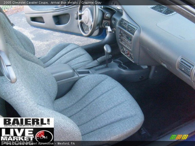 Arrival Blue Metallic / Graphite Gray 2005 Chevrolet Cavalier Coupe
