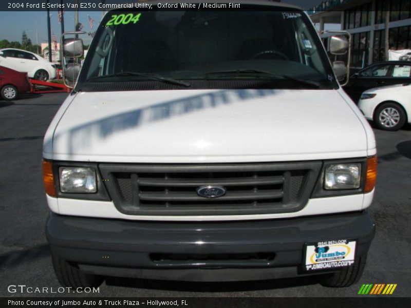 Oxford White / Medium Flint 2004 Ford E Series Van E250 Commercial Utility