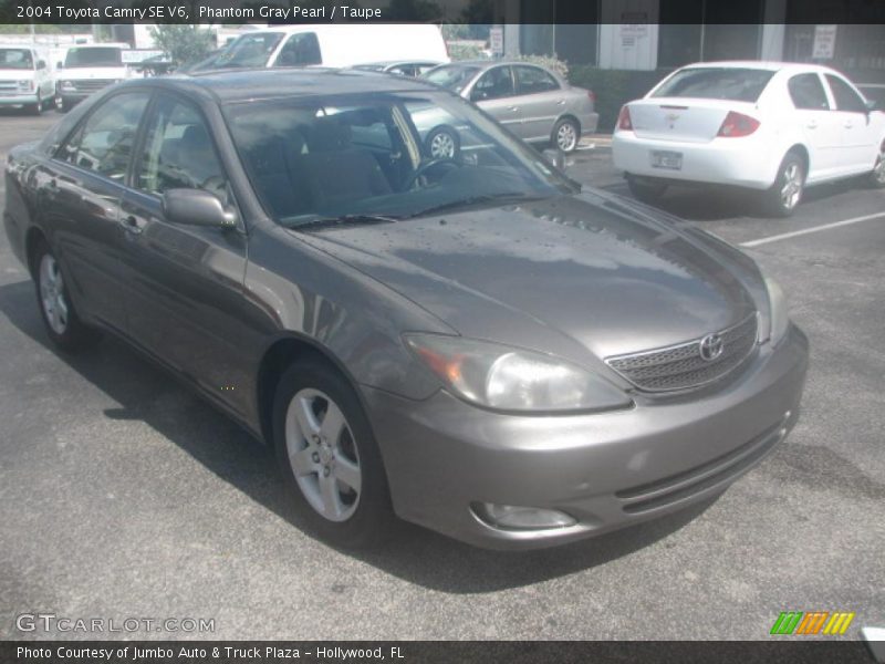 Phantom Gray Pearl / Taupe 2004 Toyota Camry SE V6
