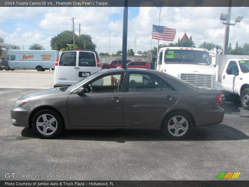 Phantom Gray Pearl / Taupe 2004 Toyota Camry SE V6