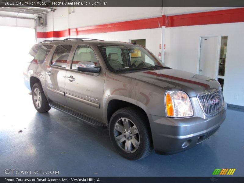 Mocha Steel Metallic / Light Tan 2011 GMC Yukon XL SLT