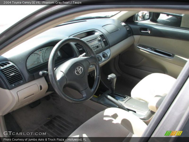 Phantom Gray Pearl / Taupe 2004 Toyota Camry SE V6