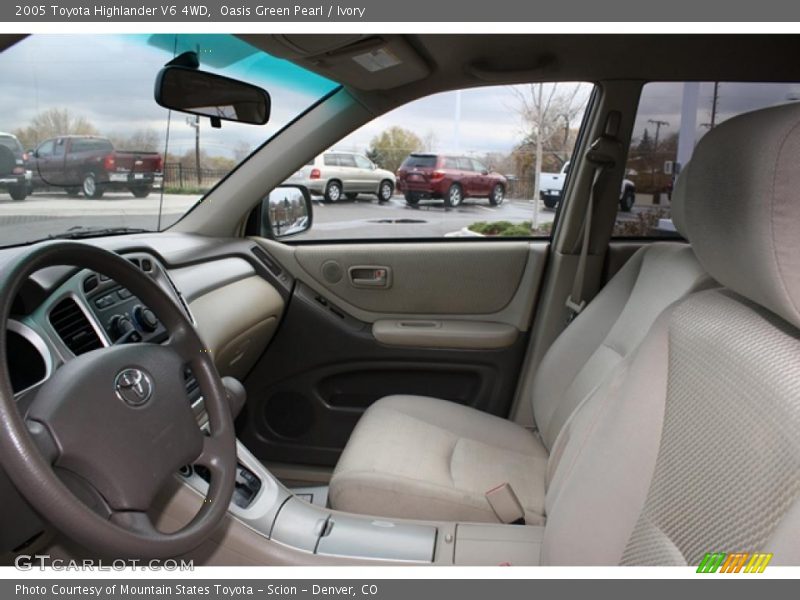 Oasis Green Pearl / Ivory 2005 Toyota Highlander V6 4WD