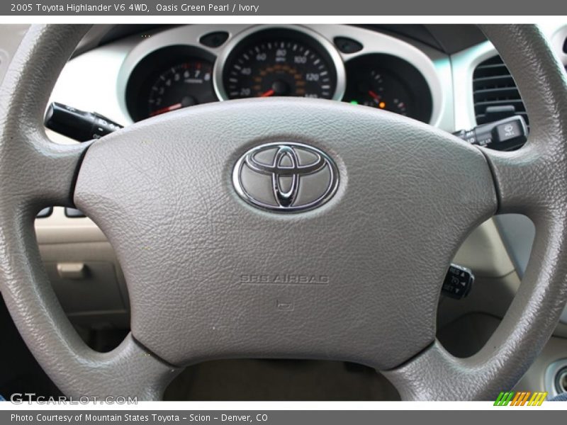 Oasis Green Pearl / Ivory 2005 Toyota Highlander V6 4WD