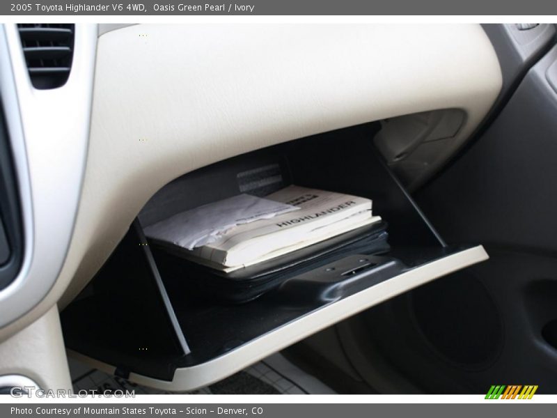 Oasis Green Pearl / Ivory 2005 Toyota Highlander V6 4WD