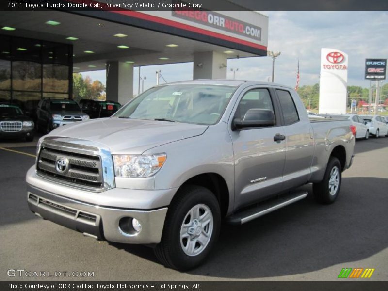 Silver Sky Metallic / Graphite Gray 2011 Toyota Tundra Double Cab