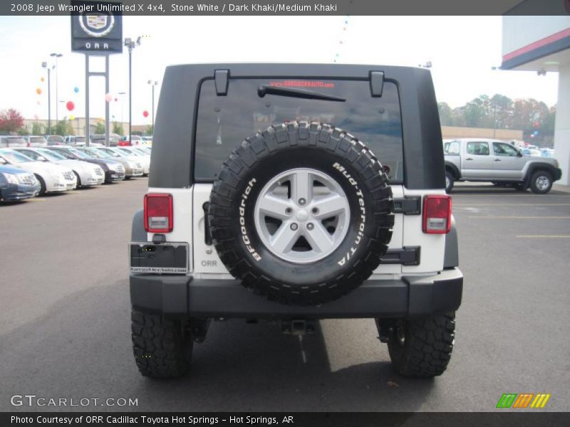 Stone White / Dark Khaki/Medium Khaki 2008 Jeep Wrangler Unlimited X 4x4
