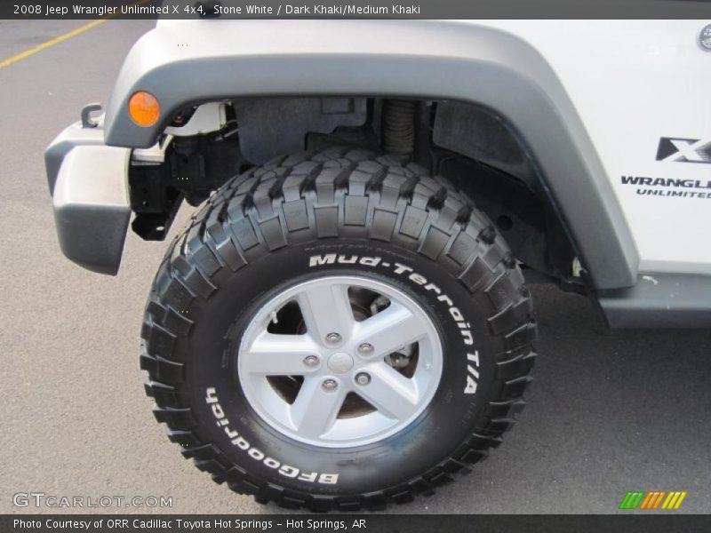 Stone White / Dark Khaki/Medium Khaki 2008 Jeep Wrangler Unlimited X 4x4