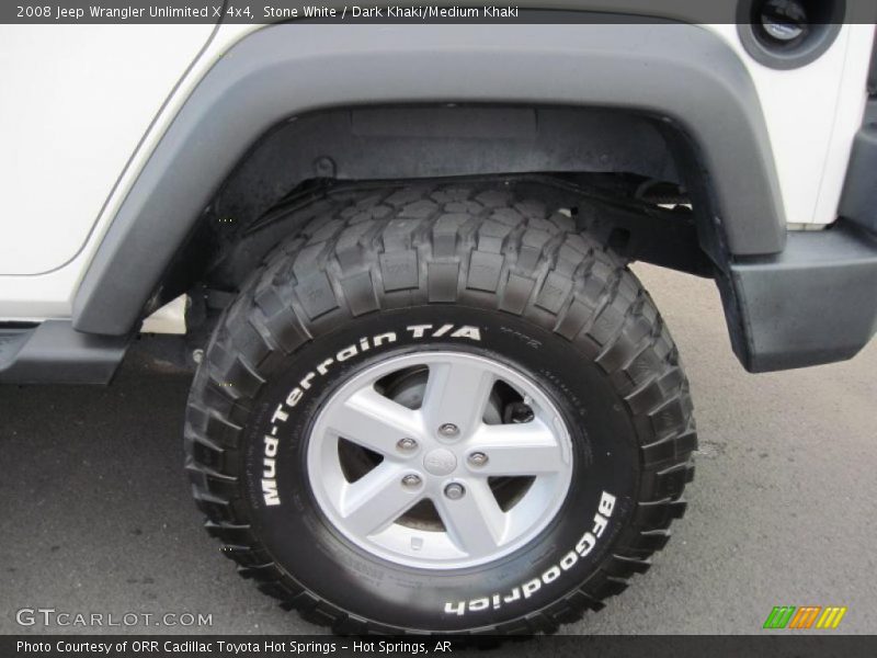 Stone White / Dark Khaki/Medium Khaki 2008 Jeep Wrangler Unlimited X 4x4