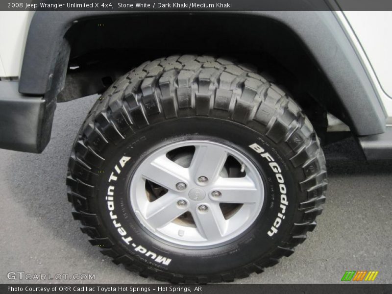 Stone White / Dark Khaki/Medium Khaki 2008 Jeep Wrangler Unlimited X 4x4