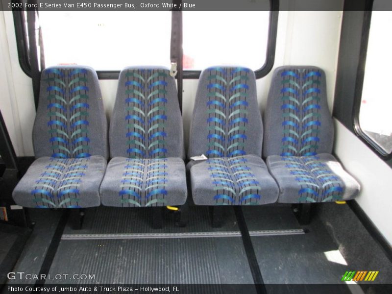  2002 E Series Van E450 Passenger Bus Blue Interior
