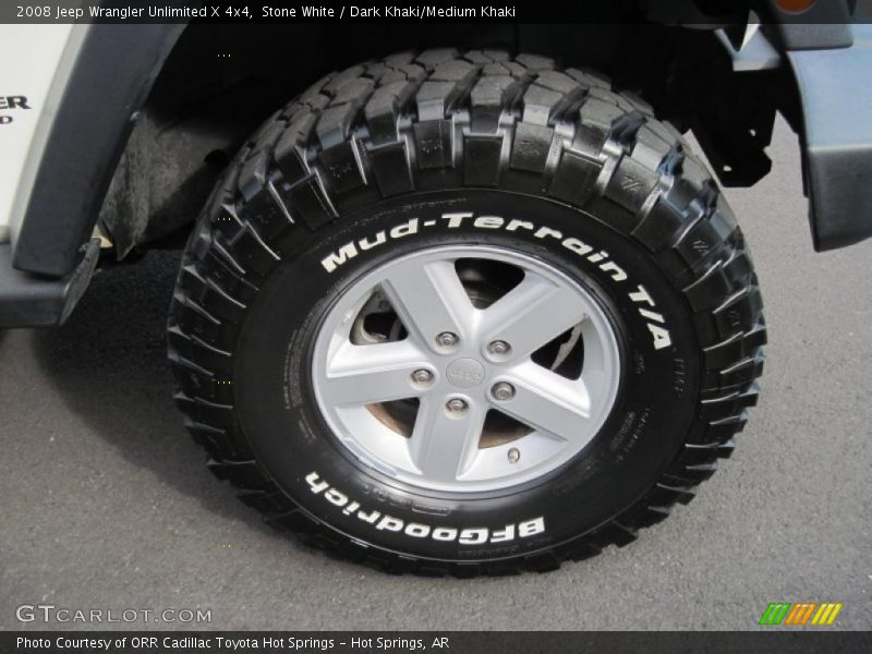 Stone White / Dark Khaki/Medium Khaki 2008 Jeep Wrangler Unlimited X 4x4