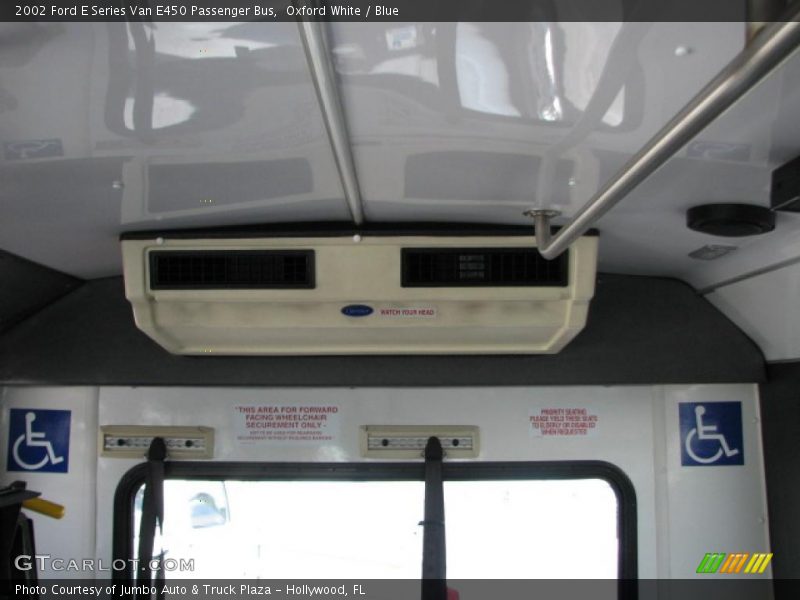  2002 E Series Van E450 Passenger Bus Blue Interior