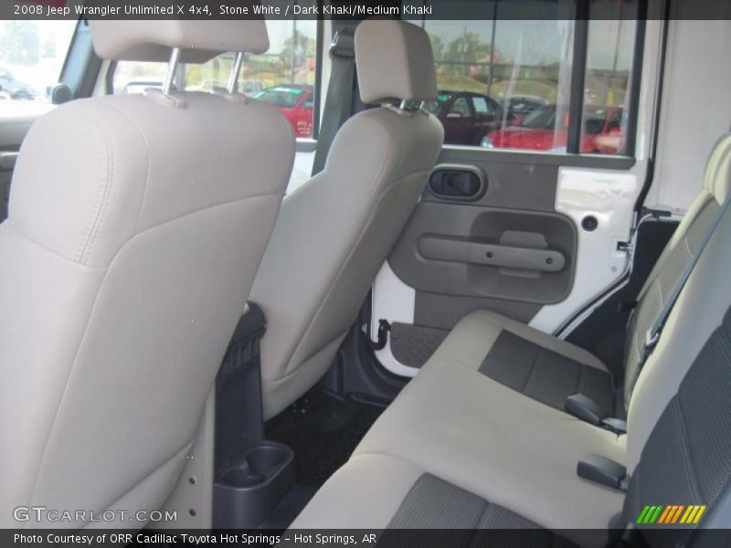 Stone White / Dark Khaki/Medium Khaki 2008 Jeep Wrangler Unlimited X 4x4