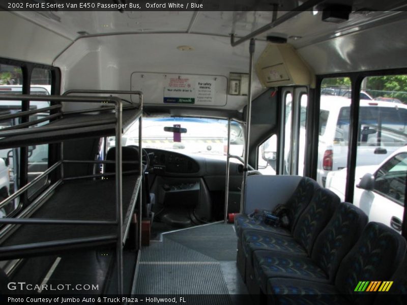  2002 E Series Van E450 Passenger Bus Blue Interior