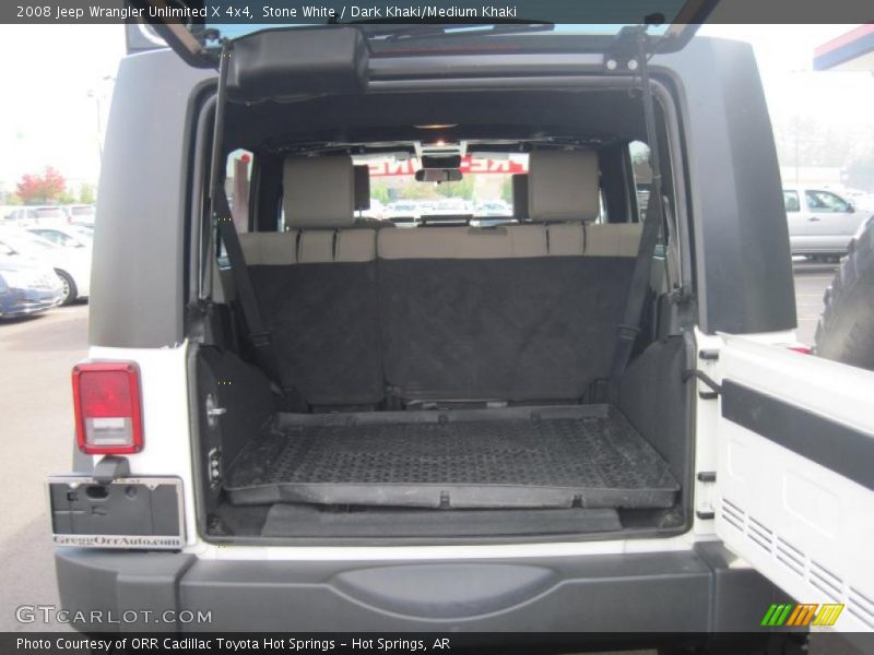 Stone White / Dark Khaki/Medium Khaki 2008 Jeep Wrangler Unlimited X 4x4