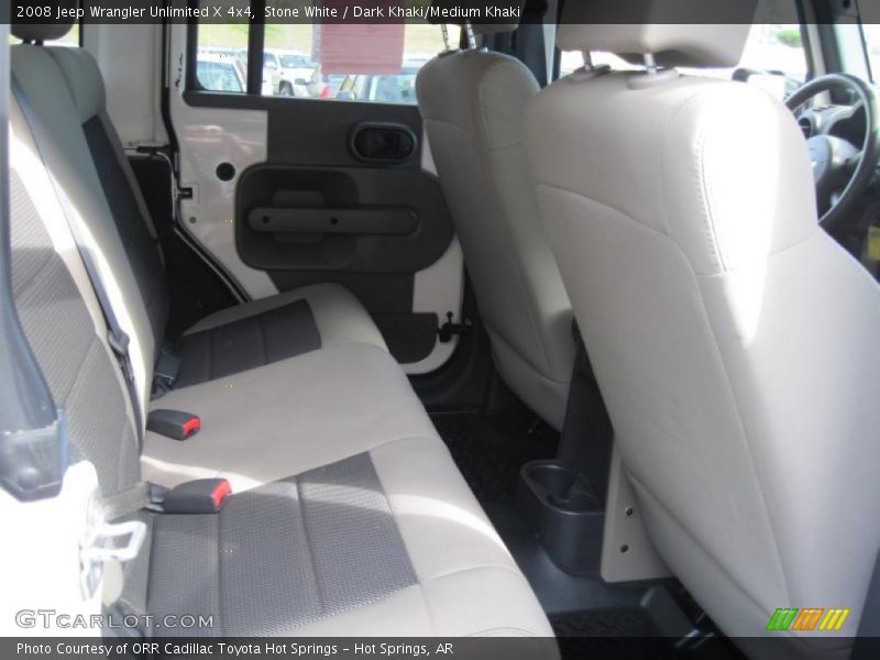 Stone White / Dark Khaki/Medium Khaki 2008 Jeep Wrangler Unlimited X 4x4