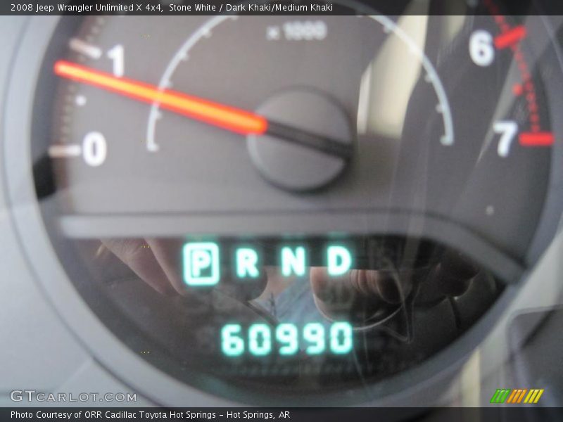 Stone White / Dark Khaki/Medium Khaki 2008 Jeep Wrangler Unlimited X 4x4