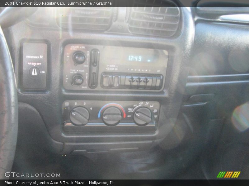 Summit White / Graphite 2001 Chevrolet S10 Regular Cab