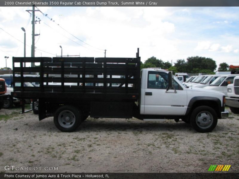Summit White / Gray 2000 Chevrolet Silverado 3500 Regular Cab Chassis Dump Truck