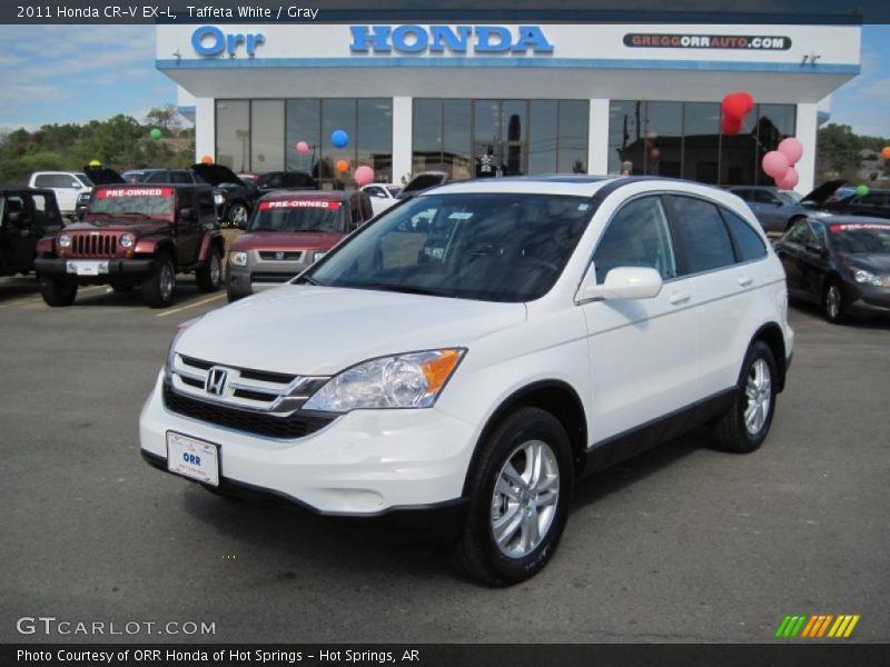 Taffeta White / Gray 2011 Honda CR-V EX-L