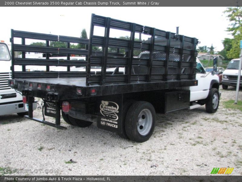 Summit White / Gray 2000 Chevrolet Silverado 3500 Regular Cab Chassis Dump Truck