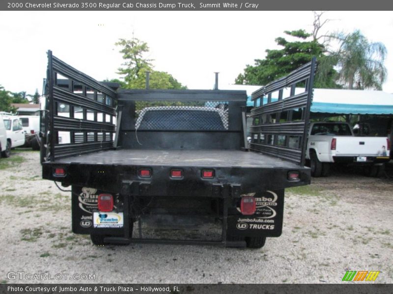 Summit White / Gray 2000 Chevrolet Silverado 3500 Regular Cab Chassis Dump Truck