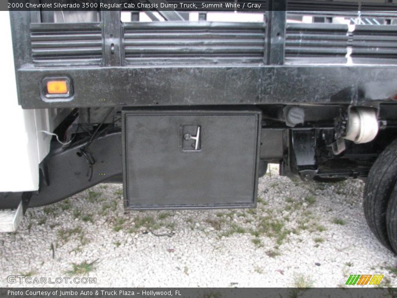 Summit White / Gray 2000 Chevrolet Silverado 3500 Regular Cab Chassis Dump Truck