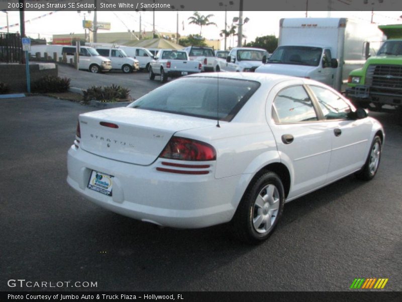 Stone White / Sandstone 2003 Dodge Stratus SE Sedan