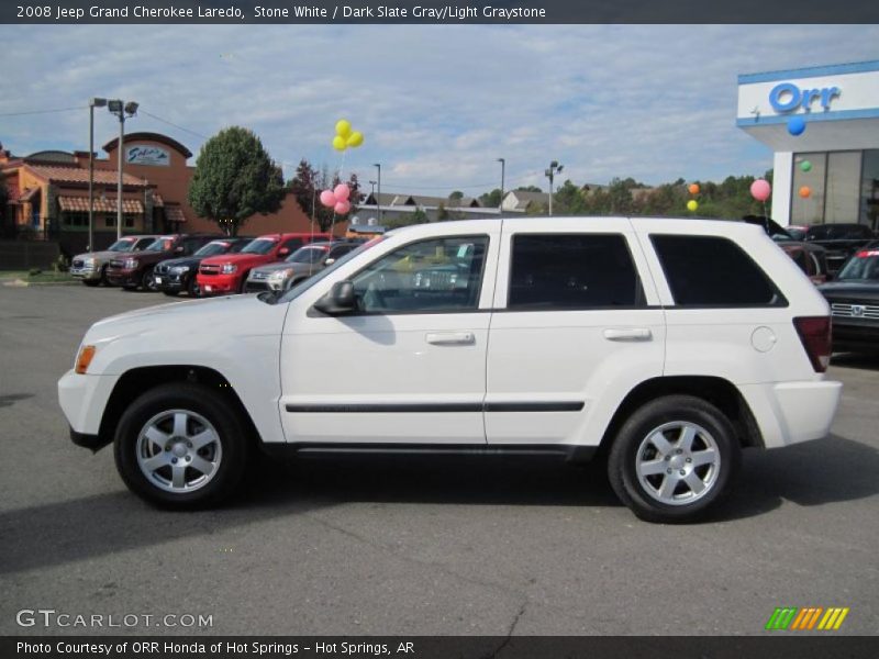 Stone White / Dark Slate Gray/Light Graystone 2008 Jeep Grand Cherokee Laredo