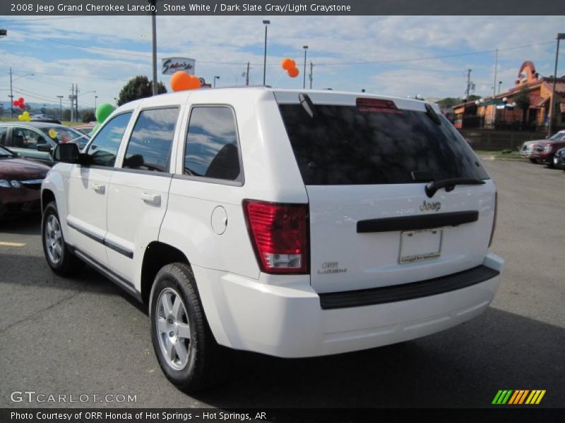 Stone White / Dark Slate Gray/Light Graystone 2008 Jeep Grand Cherokee Laredo