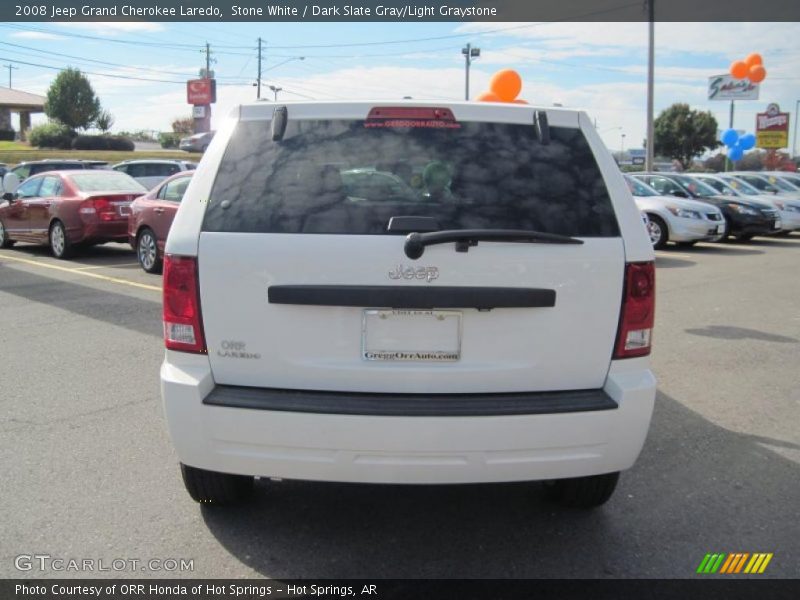 Stone White / Dark Slate Gray/Light Graystone 2008 Jeep Grand Cherokee Laredo