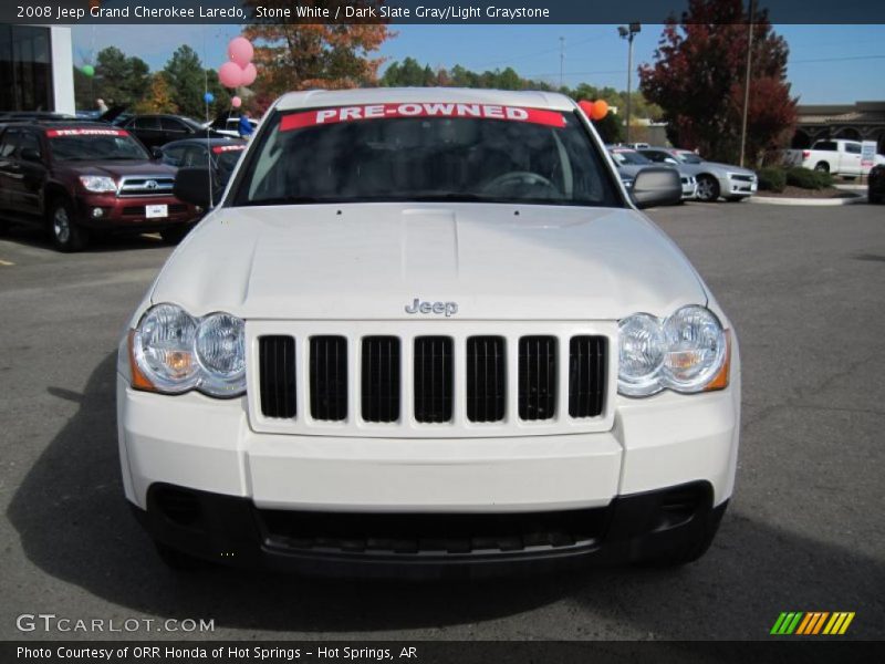 Stone White / Dark Slate Gray/Light Graystone 2008 Jeep Grand Cherokee Laredo