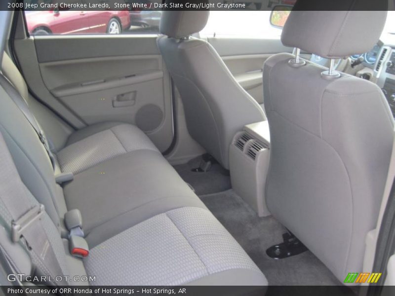Stone White / Dark Slate Gray/Light Graystone 2008 Jeep Grand Cherokee Laredo