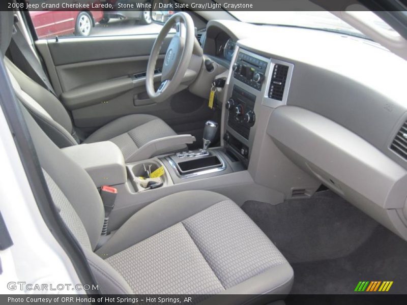 Stone White / Dark Slate Gray/Light Graystone 2008 Jeep Grand Cherokee Laredo